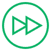 Continuous growth icon